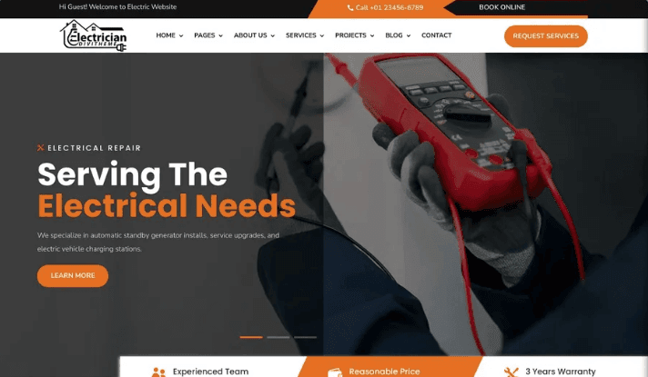 Divi Electrician Theme Divi Electrician Theme