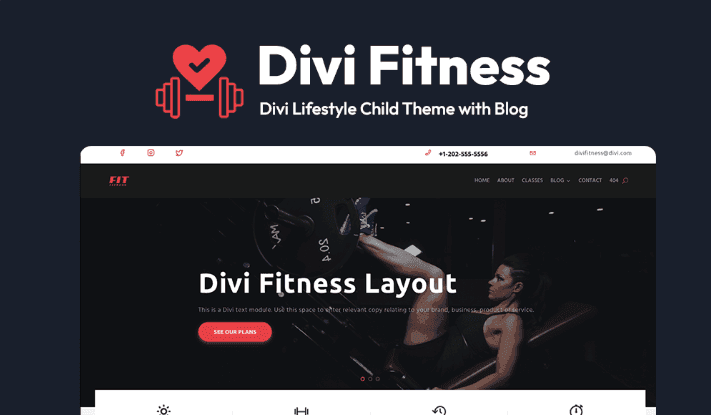 Divi Fitness Theme Divi Fitness Theme