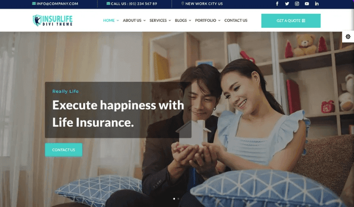 Divi Insurlife Agency Theme Divi Insurlife Agency Theme