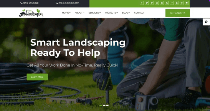 Divi Landscaping Multi-Page Theme Divi Landscaping Multi-Page Theme