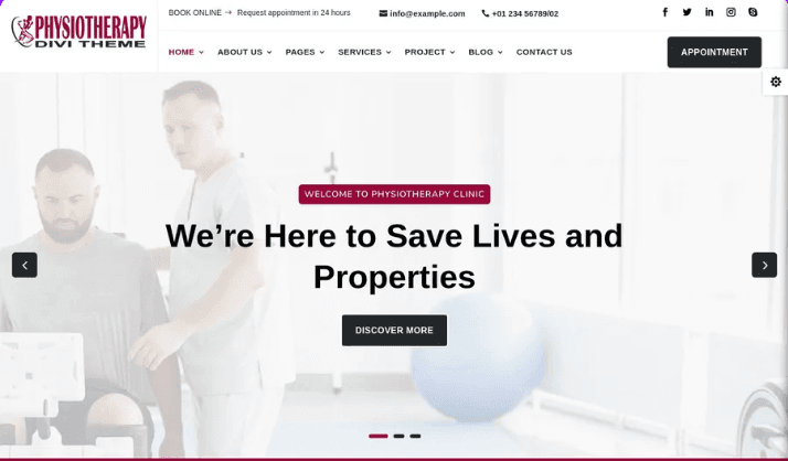Divi Physiotherapy Theme Divi Physiotherapy Theme