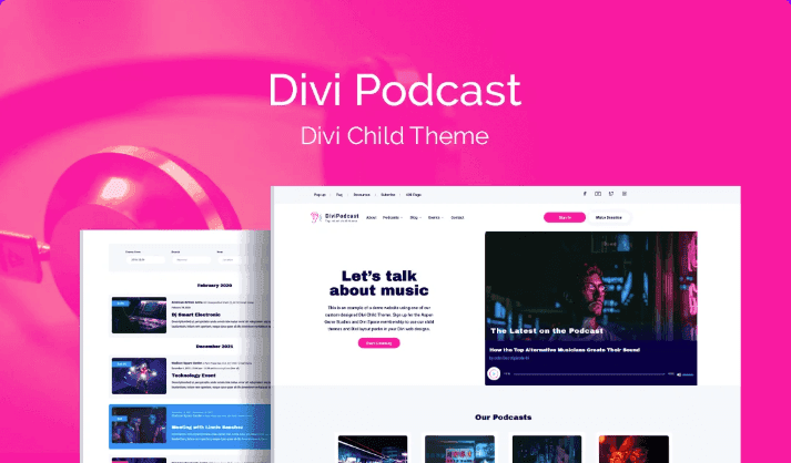 Divi Podcast Theme Divi Podcast Theme